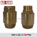 Water Non Return Vertical Brass Spring Check Valves